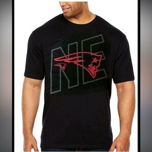 New England Patriots NFL Men's Black Team Logos Short Sleeve T-Shirt Size XL